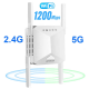 NetFu WiFi Repeater Access Point - 1200Mbps Range Extender Wireless Booster